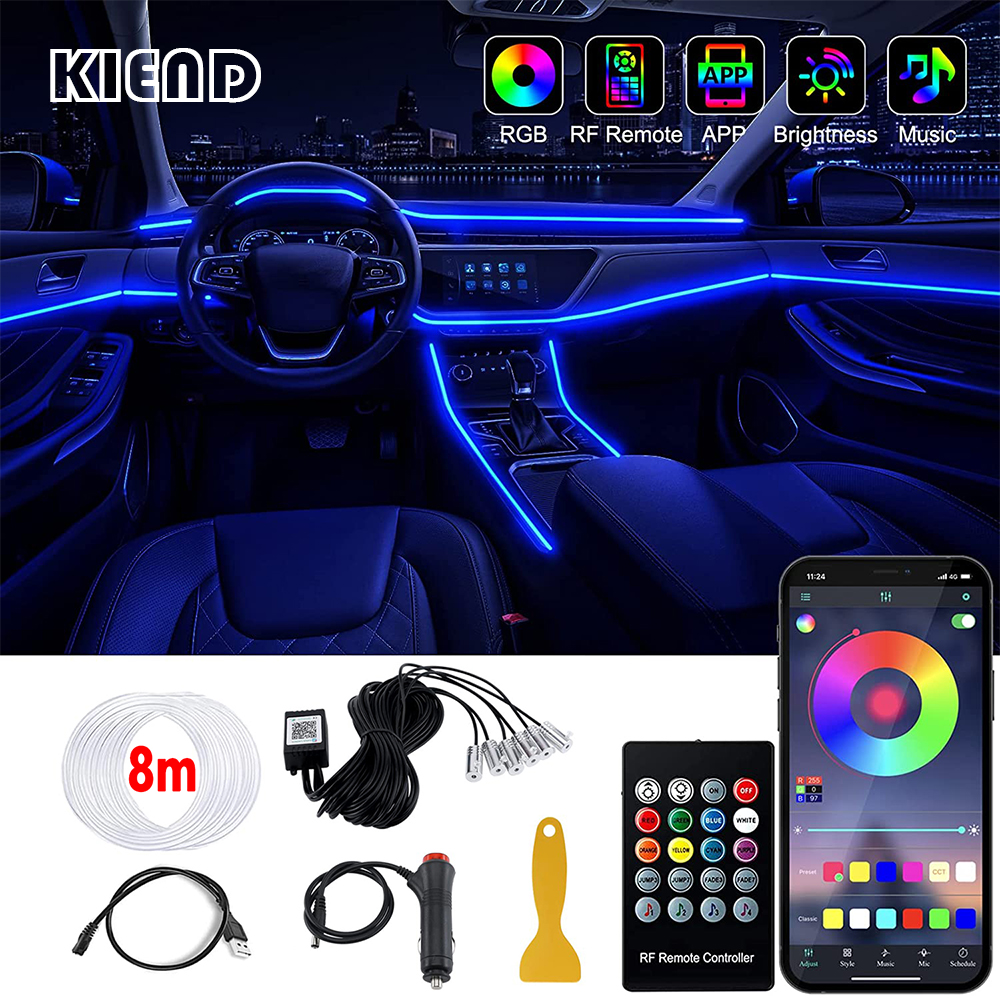 Led Gaming Light Strip - LED Car Interior Ambient Strip Lights