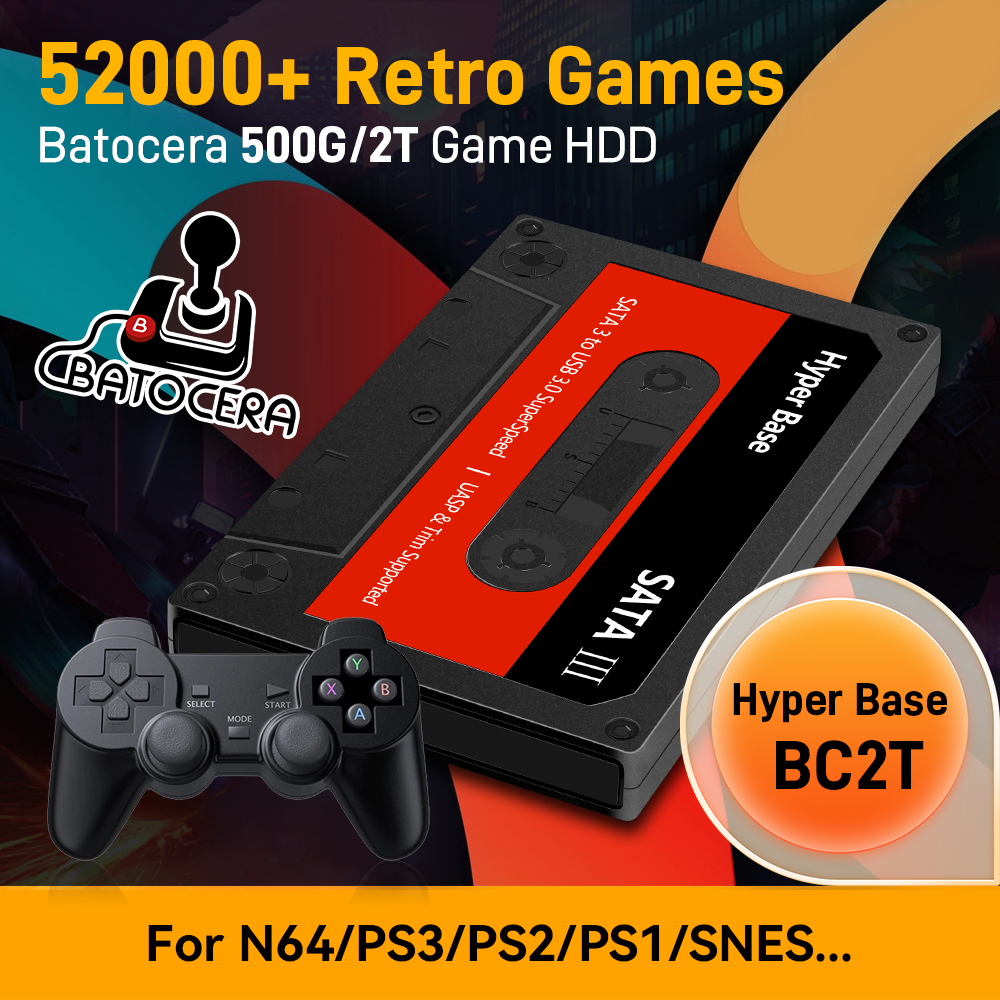 Gaming Console In Chinese - Batocera 500G/2T Emulator Game Hard Drive