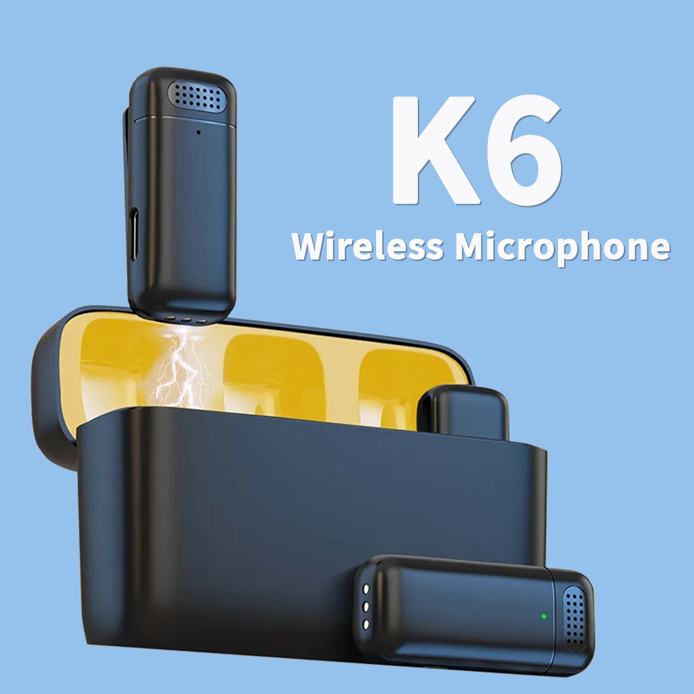Gaming Console Youtube - Wireless Microphone Lapel K6 Portable Bluetooth