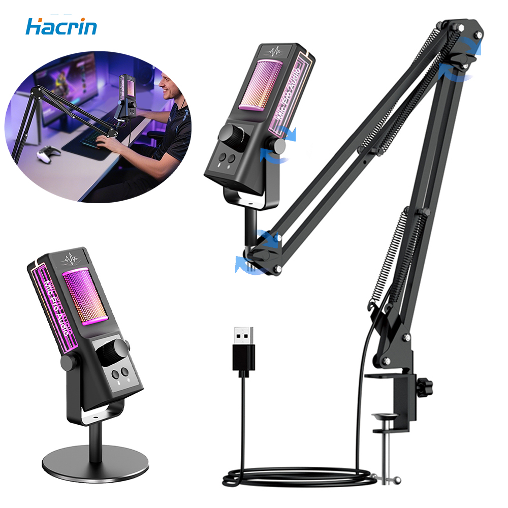 Gaming Console Youtube - USB Gaming Microphone with Arm RGB