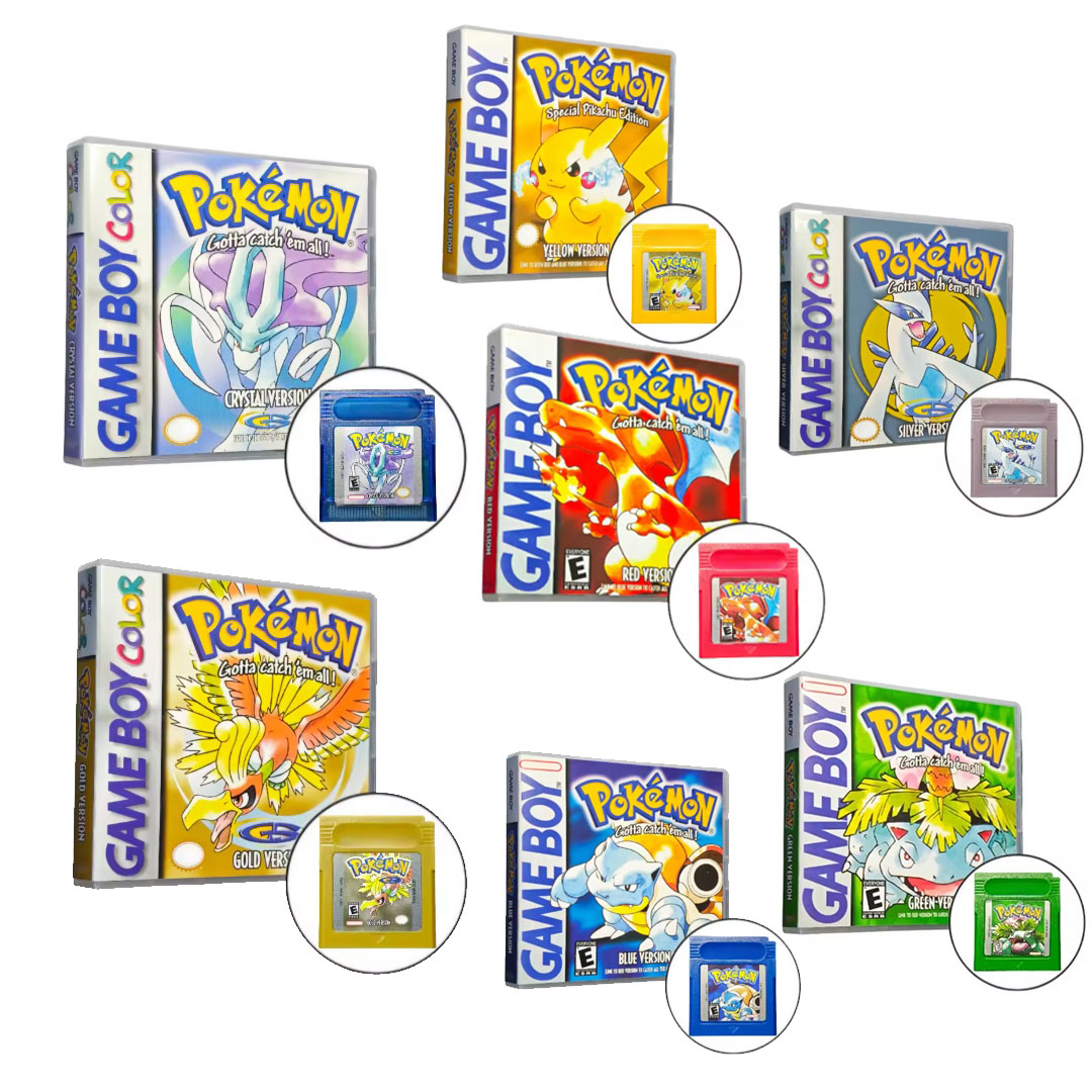 Gaming Console Gta - Pokemon Red Blue Crystal Golden Green