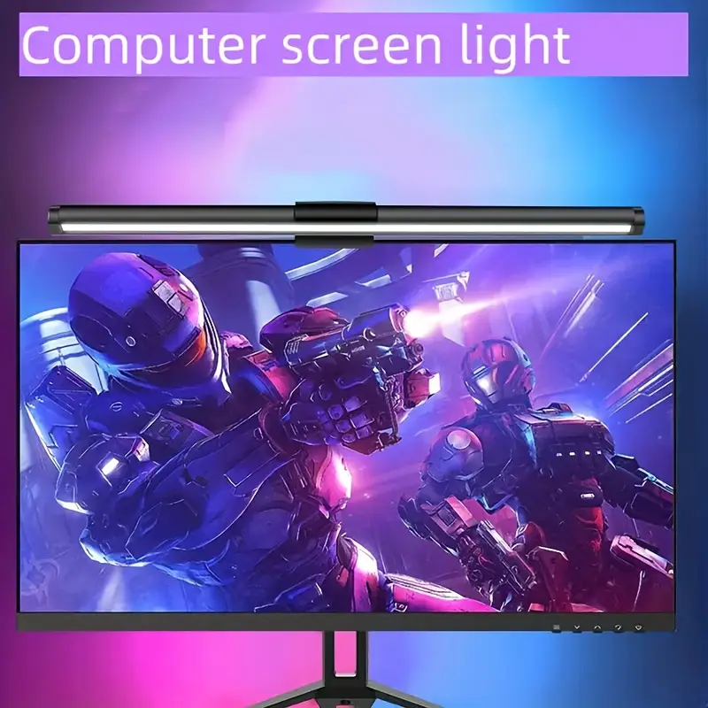 Led Gaming Light Strip - 40CM RGB Atmosphere Table Lamp Computer