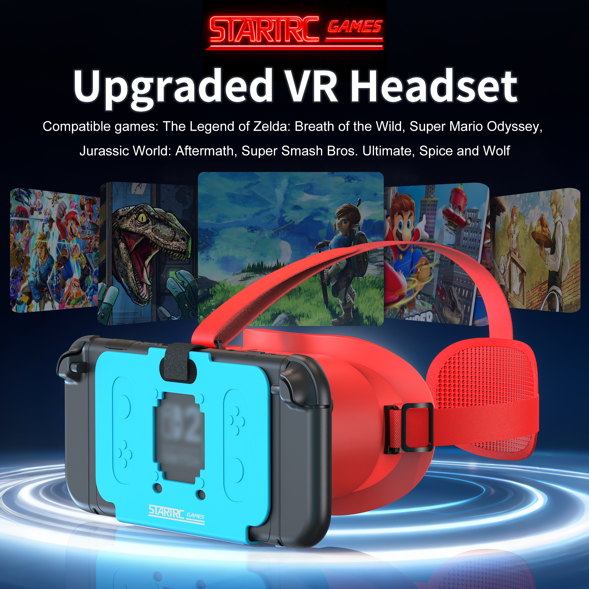 Gaming Console Vr - Upgraded VR Headset for Nintendo Switch