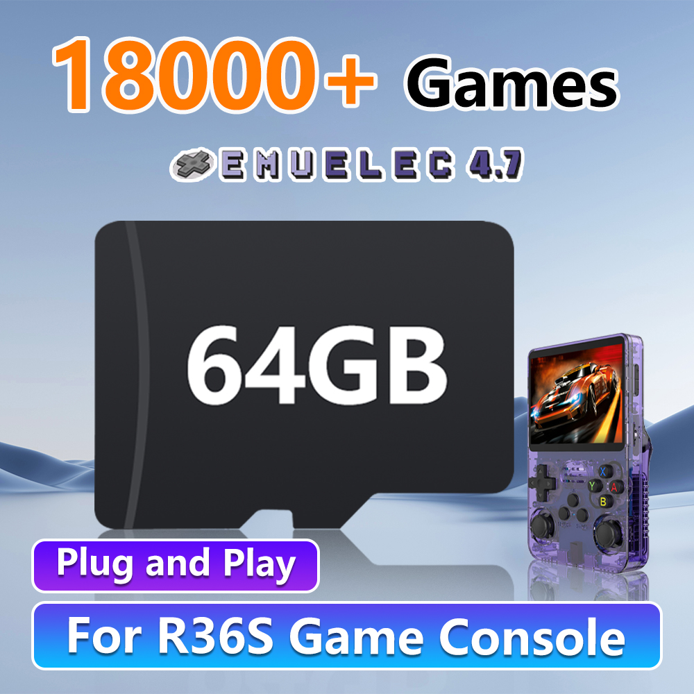 64GB Game Card for R36S Retro  - огляд і ціна Gaming Console R36S