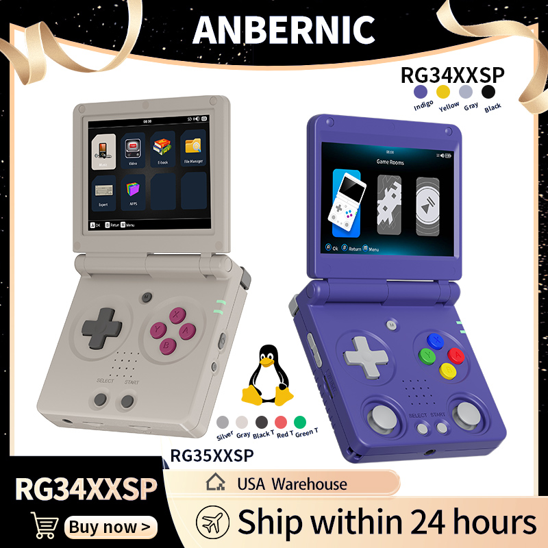 Anbernic RG34XXSP RG35XXSP Fli - огляд і ціна Gaming Console In Chinese