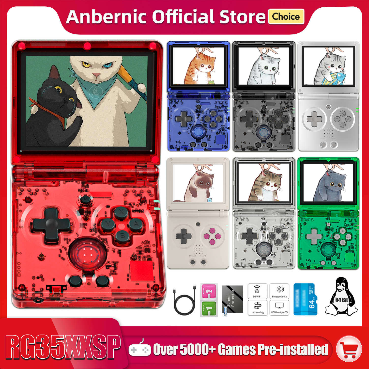 ANBERNIC NEW RG35XXSP Flip Han - огляд і ціна Gaming Console In Chinese