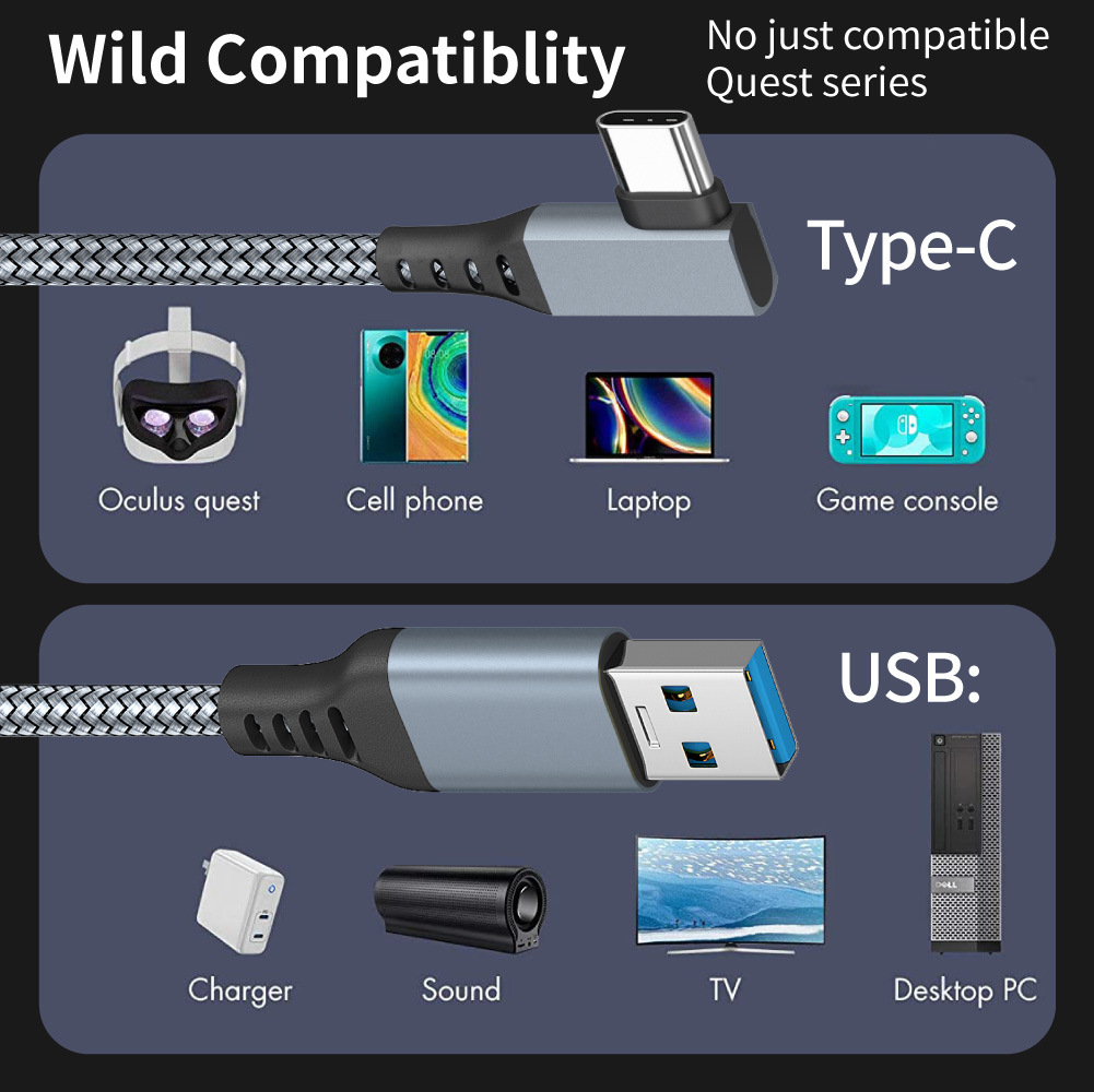 Link Cable 3 6 5M USB A To Typ - огляд і ціна Gaming Console Vr