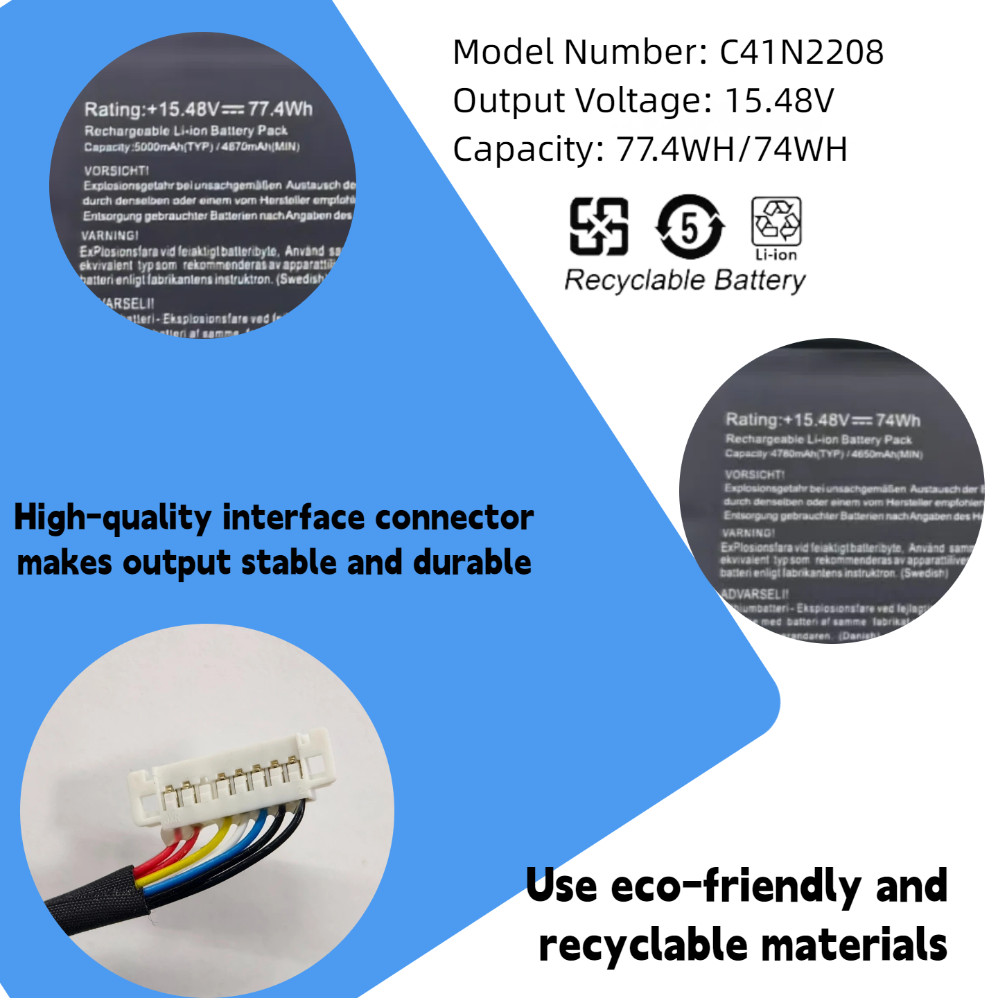 C41N2208 Laptop Battery For AS - огляд і ціна Laptop Gaming Console