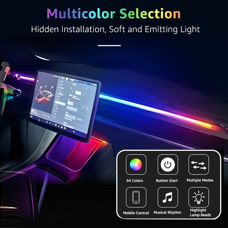 78inch 200cm 150cm LED Car Amb - огляд і ціна Led Gaming Light Strip