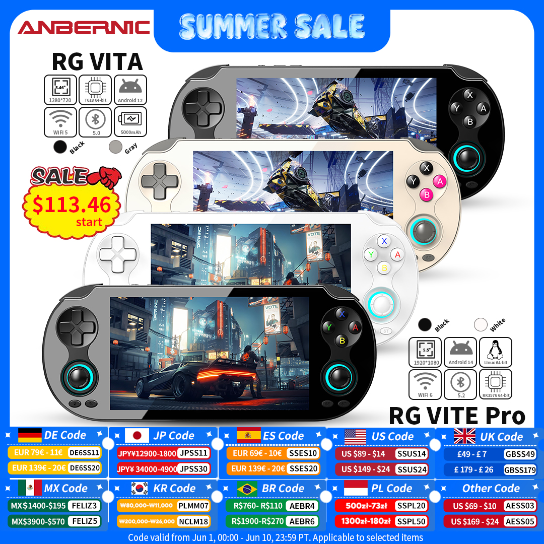 Anbernic RG VITA / RG VITA Pro - огляд і ціна Gaming Console Gta