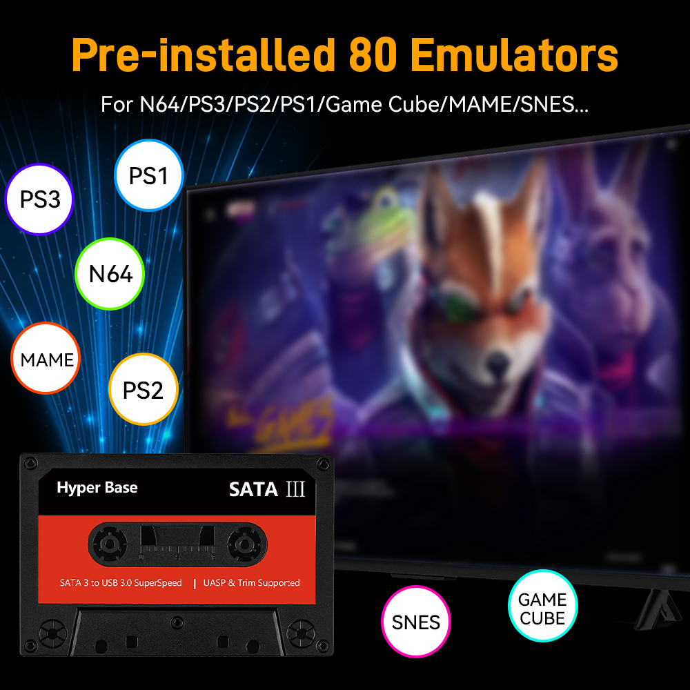 Batocera 500G/2T Emulator Game - огляд і ціна Gaming Console In Chinese