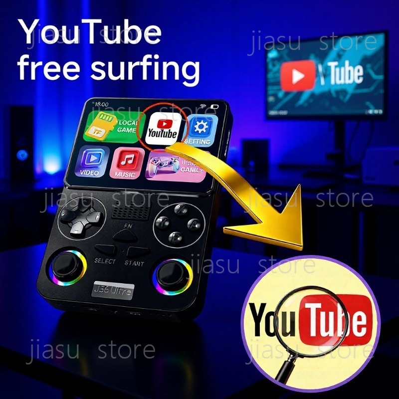 J36 Ultra Handheld Gaming Cons - огляд і ціна Gaming Console Youtube