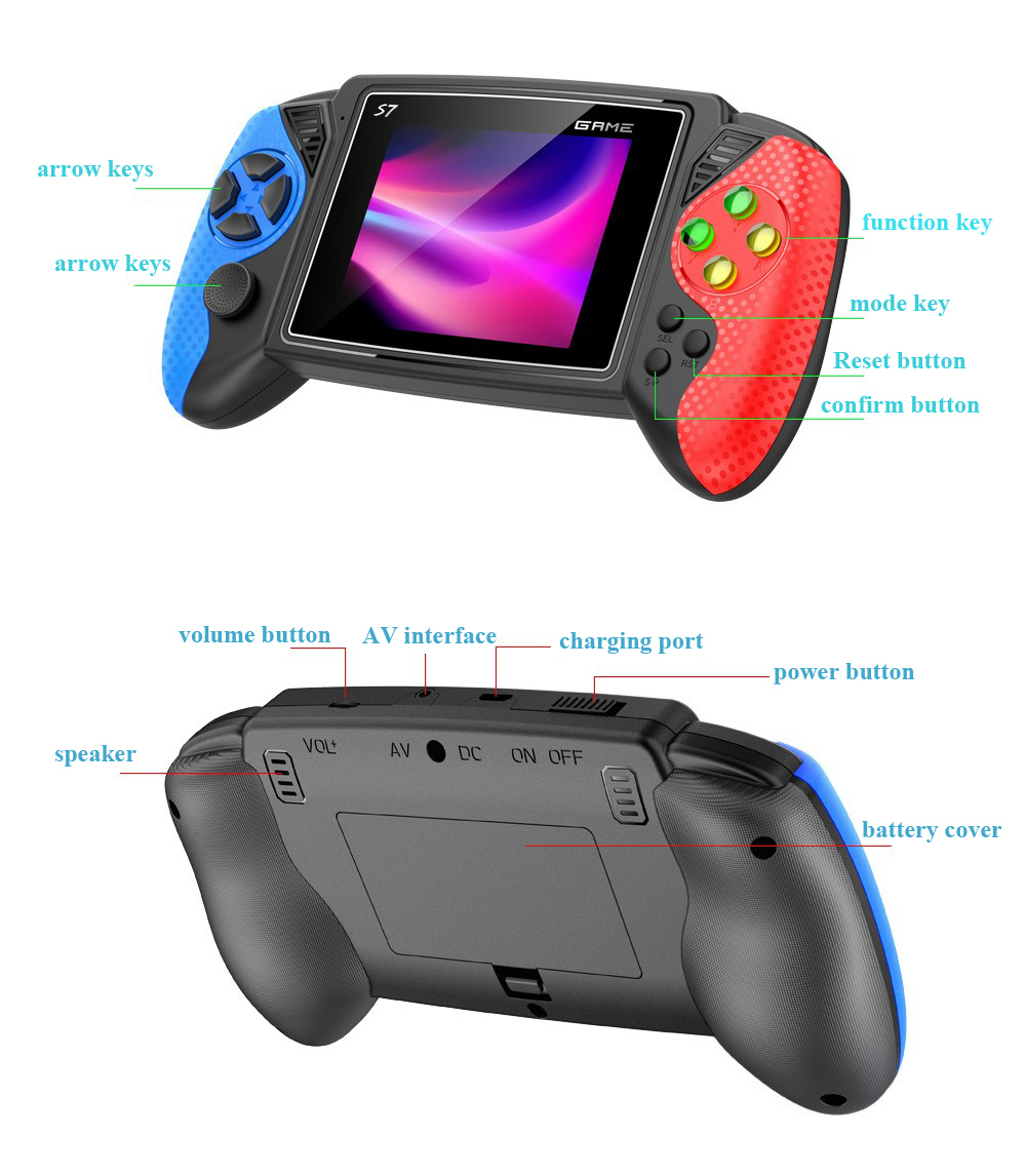 S7 Retro Handheld Game Console - огляд і ціна Gaming Console In Chinese