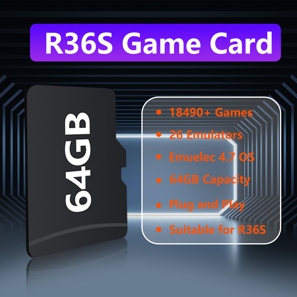 64GB Game Card for R36S Game C - огляд і ціна Gaming Console R36S