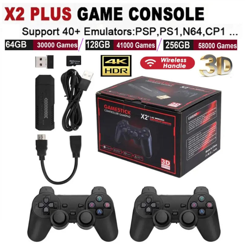 X2 Plus Game Stick 4K HD 2.4G  - огляд і ціна Gaming Console X2