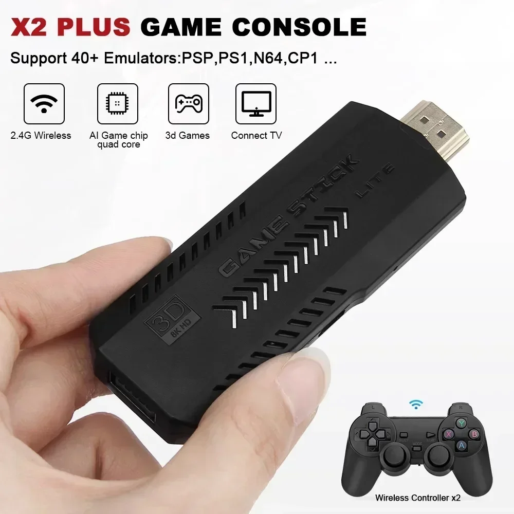 X2 Plus Game Stick 4K HD 2.4G  - огляд і ціна Gaming Console X2