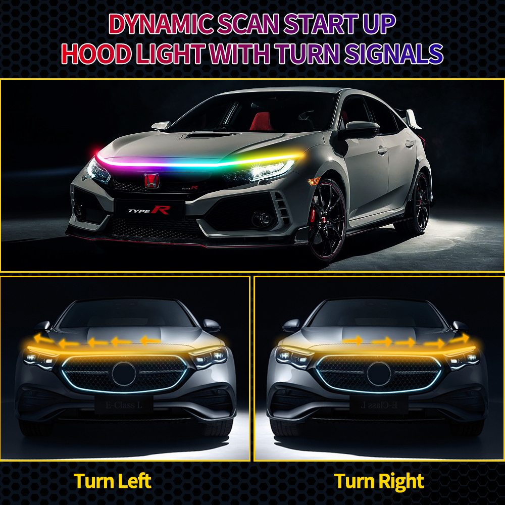 RGB Dynamic Scan Start Up DRL  - огляд і ціна Led Gaming Light Strip