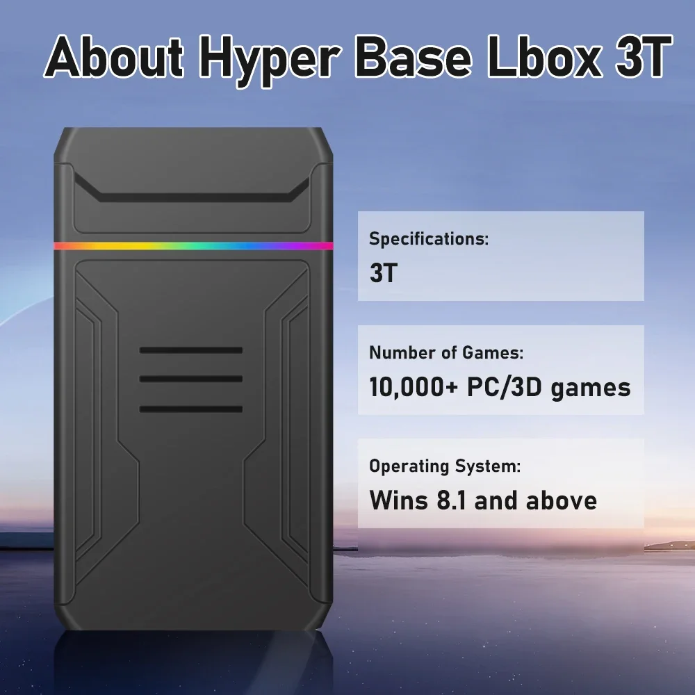 3TB Launchbox Portable Gaming  - огляд і ціна Gaming Console In Chinese
