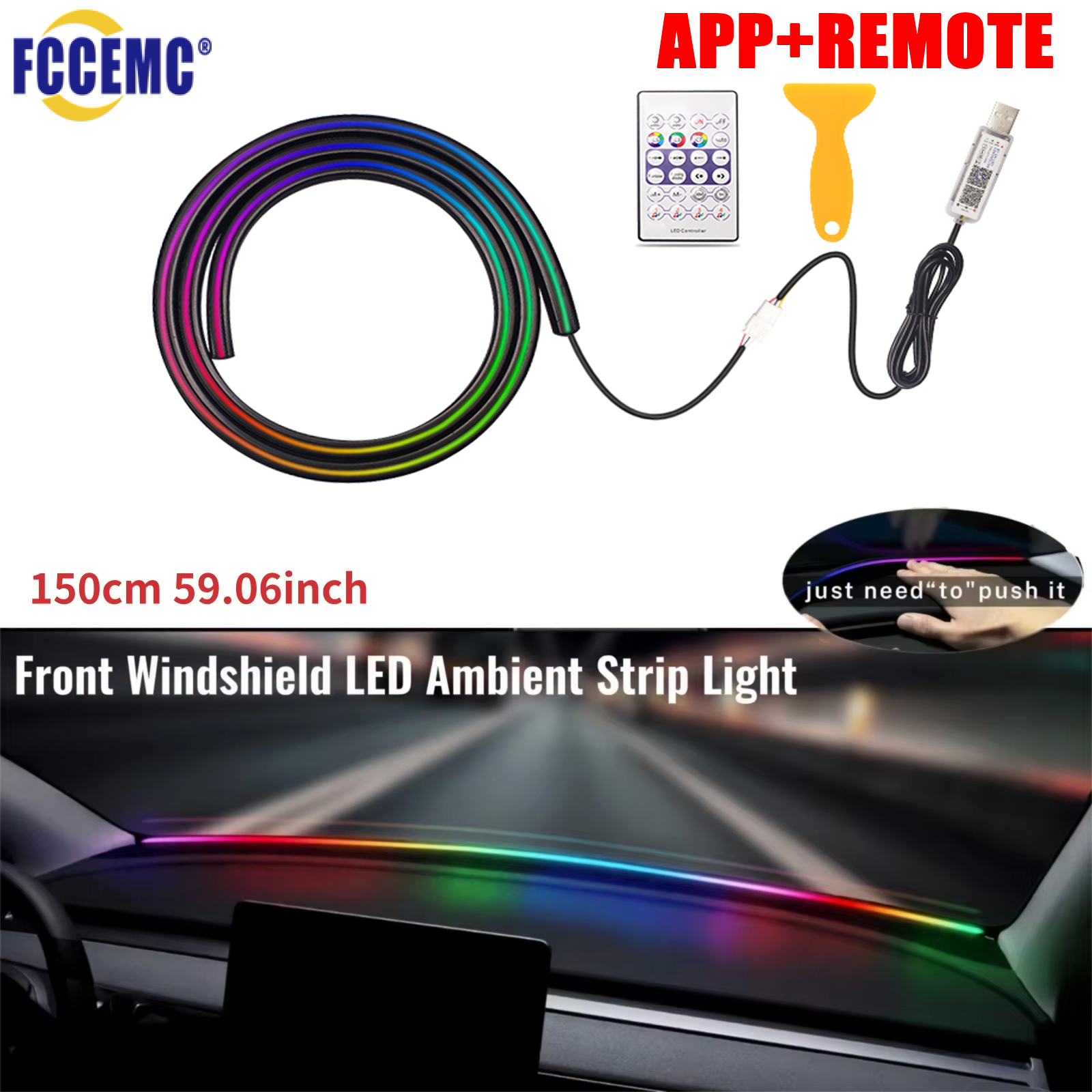 Front Windshield LED Atmospere - огляд і ціна Led Gaming Light Strip
