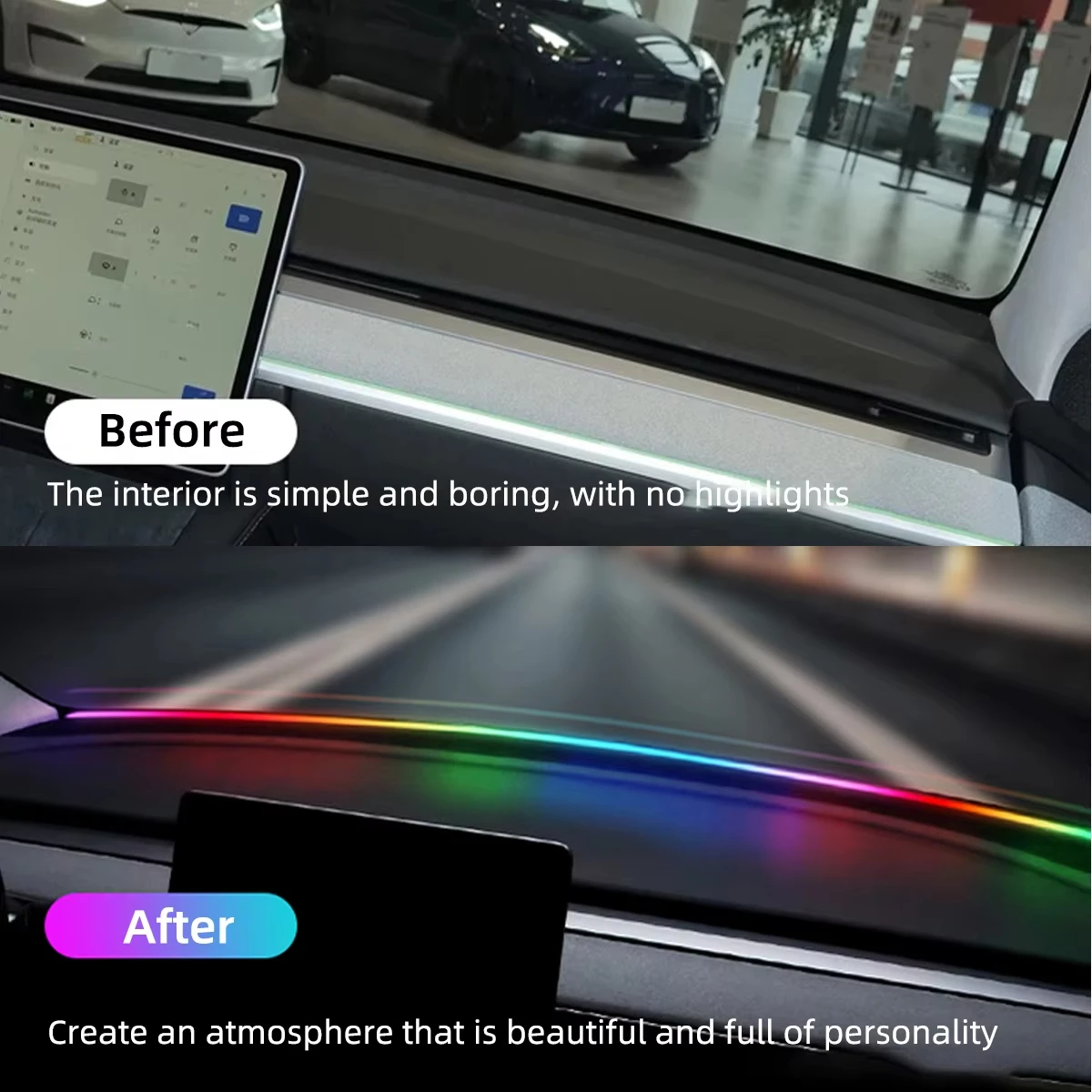 Front Windshield LED Atmospere - огляд і ціна Led Gaming Light Strip