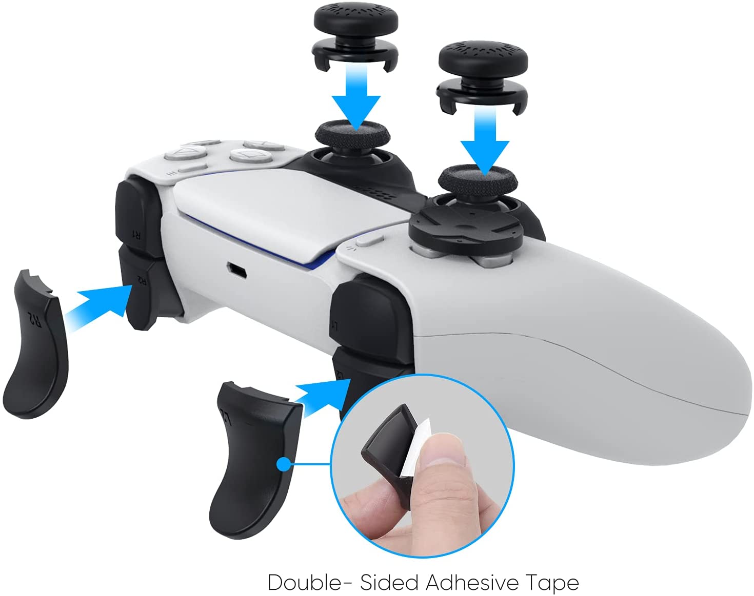 PS5 accessory kit set, compati - огляд і ціна Trigger Extender Button