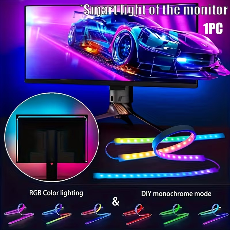 RGB Gaming Lights Strip Monito - огляд і ціна Led Gaming Light Strip