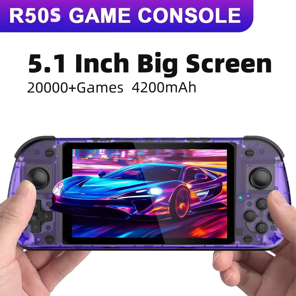 5.1 Inch R50S Retro Handheld G - огляд і ціна Gaming Console Gta