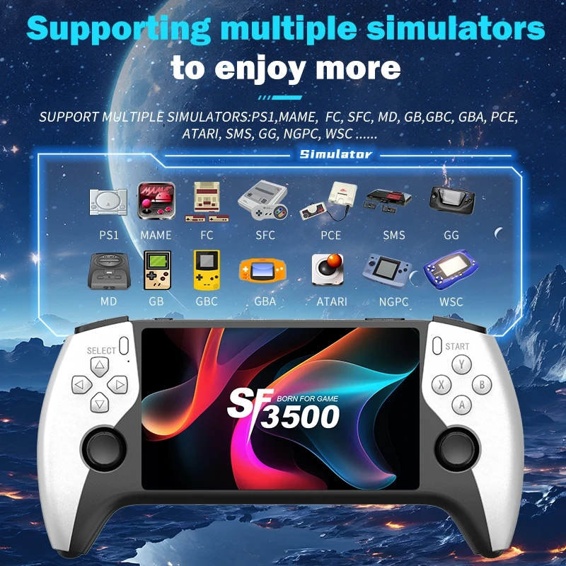 SF3500 Retro Handheld Game Con - огляд і ціна Gaming Console In Chinese