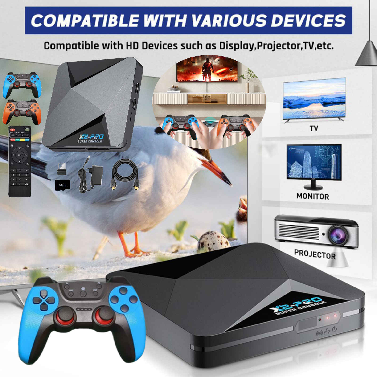 X2 PRO Retro Video Game Consol - огляд і ціна Gaming Console X2