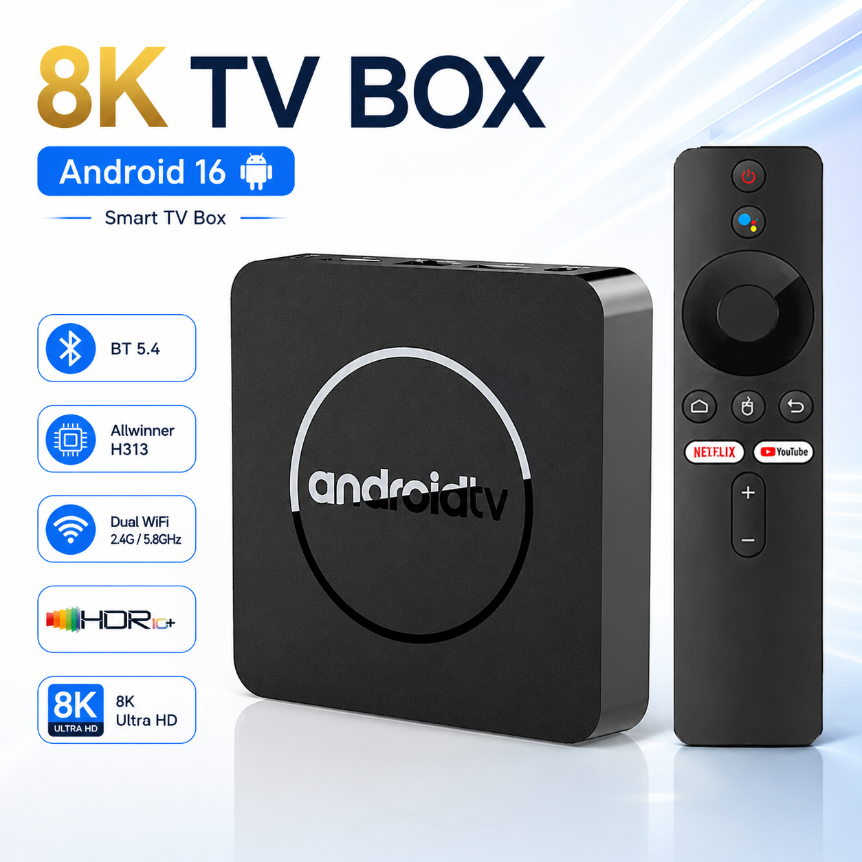 Smart TV Box 4K Android 16 HD  - огляд і ціна Gaming Console Youtube