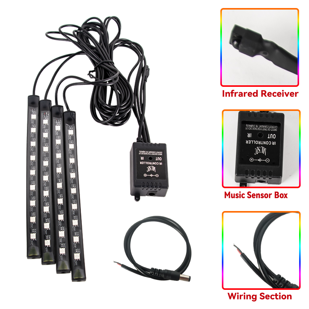 LED Motorcycle Car Atmosphere  - огляд і ціна Led Gaming Light Strip