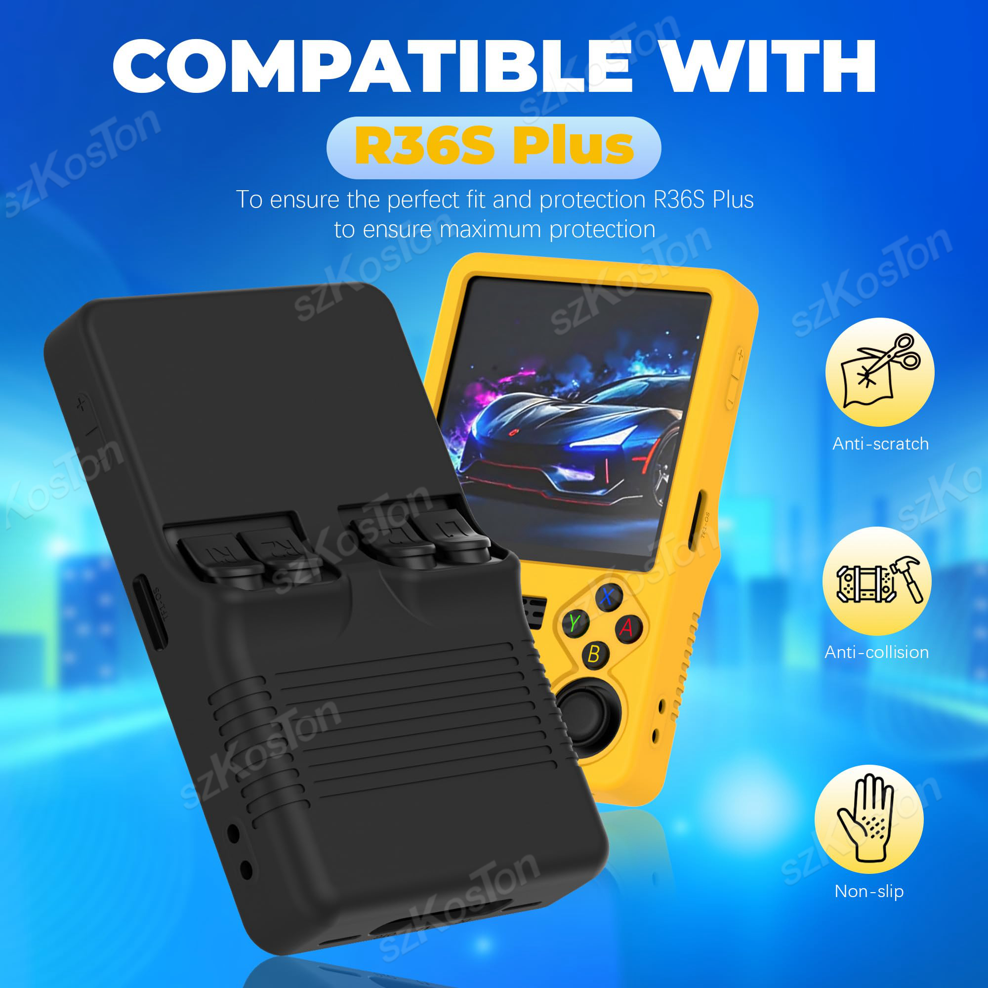 Silicone Protective Cover For  - огляд і ціна Gaming Console R36S