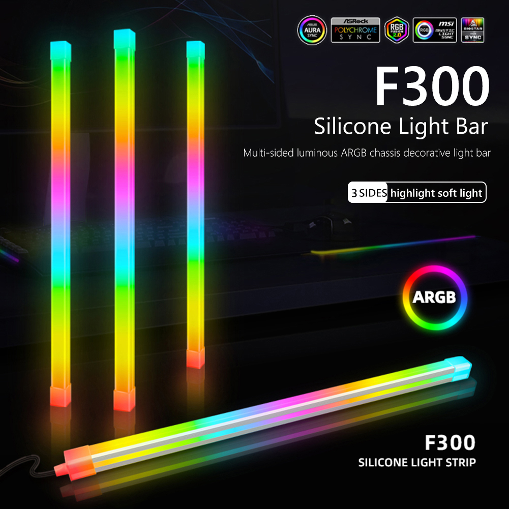 1/2PCS COOLMOON 30cm Aluminum  - огляд і ціна Led Gaming Light Strip