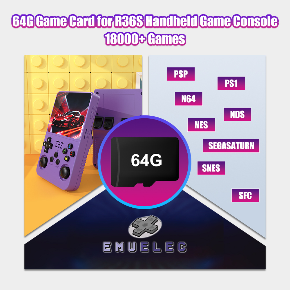 64G Game TF Card for R36S Vide - огляд і ціна Gaming Console R36S