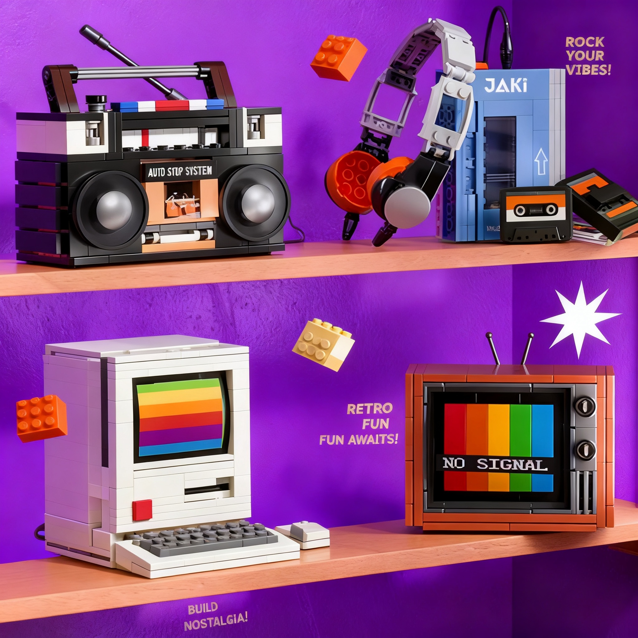 Retro DIY Building Blocks TV R - огляд і ціна Gaming Consoles
