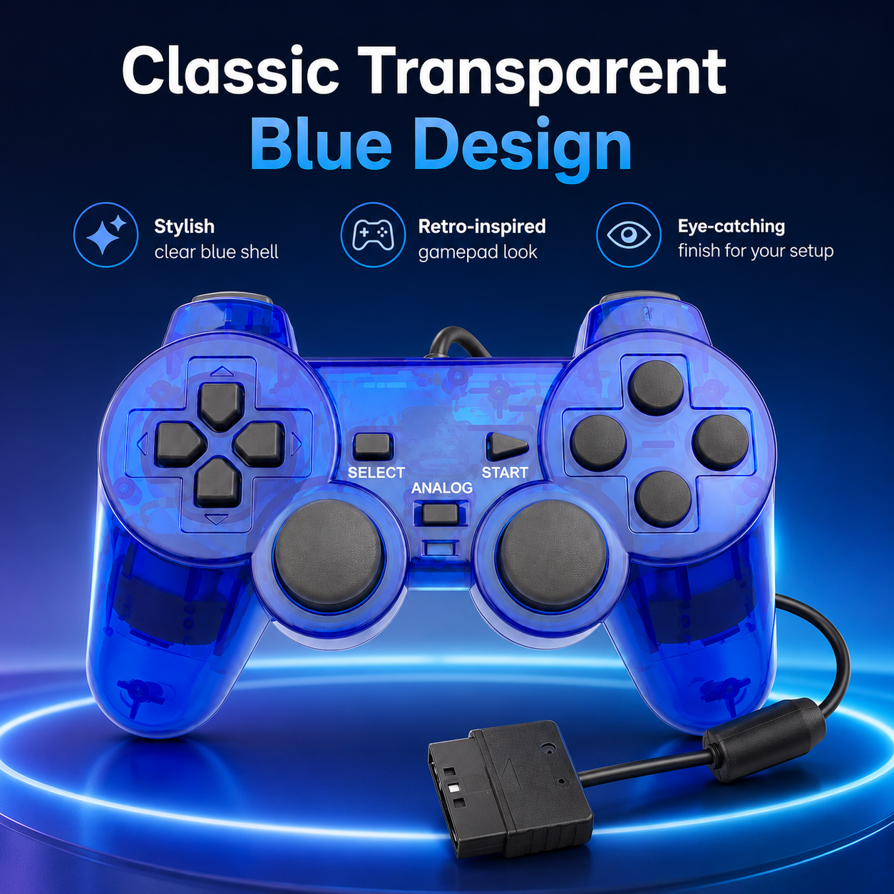 hot sale Gamepad Blue Game Con - огляд і ціна Gaming Console Sale