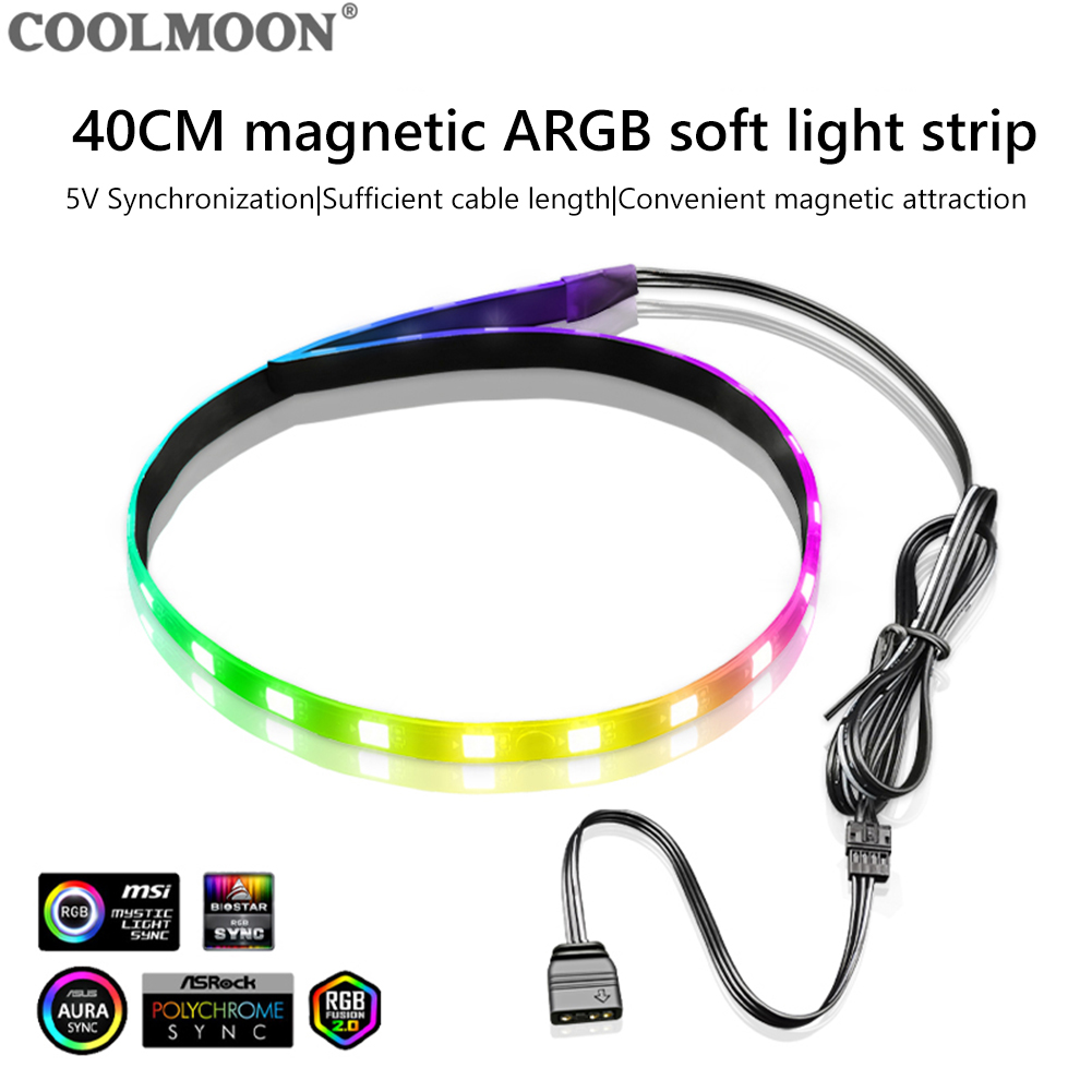 COOLMOON CM-LS40 5V ARGB PC Ca - огляд і ціна Led Gaming Light Strip