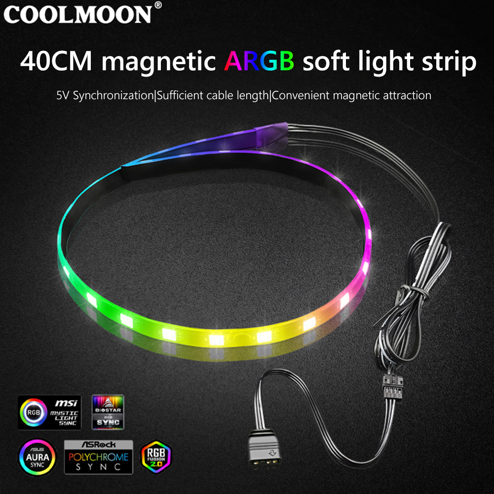 COOLMOON CM-LS40 5V ARGB PC Ca - огляд і ціна Led Gaming Light Strip