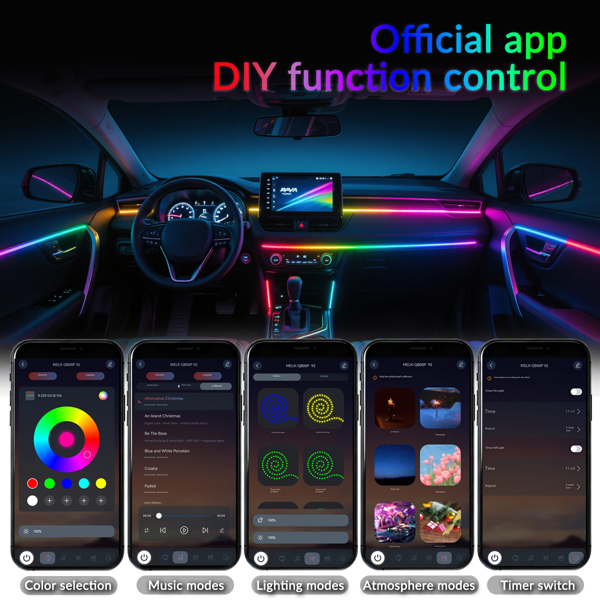 Symphony Car Ambient Lights Ki - огляд і ціна Led Gaming Light Strip