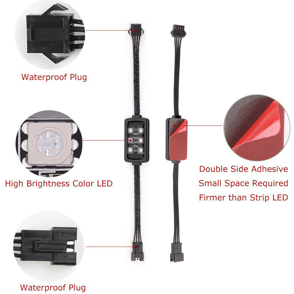 Niscarda Car Motorcycle RGB LE - огляд і ціна Led Gaming Light Strip