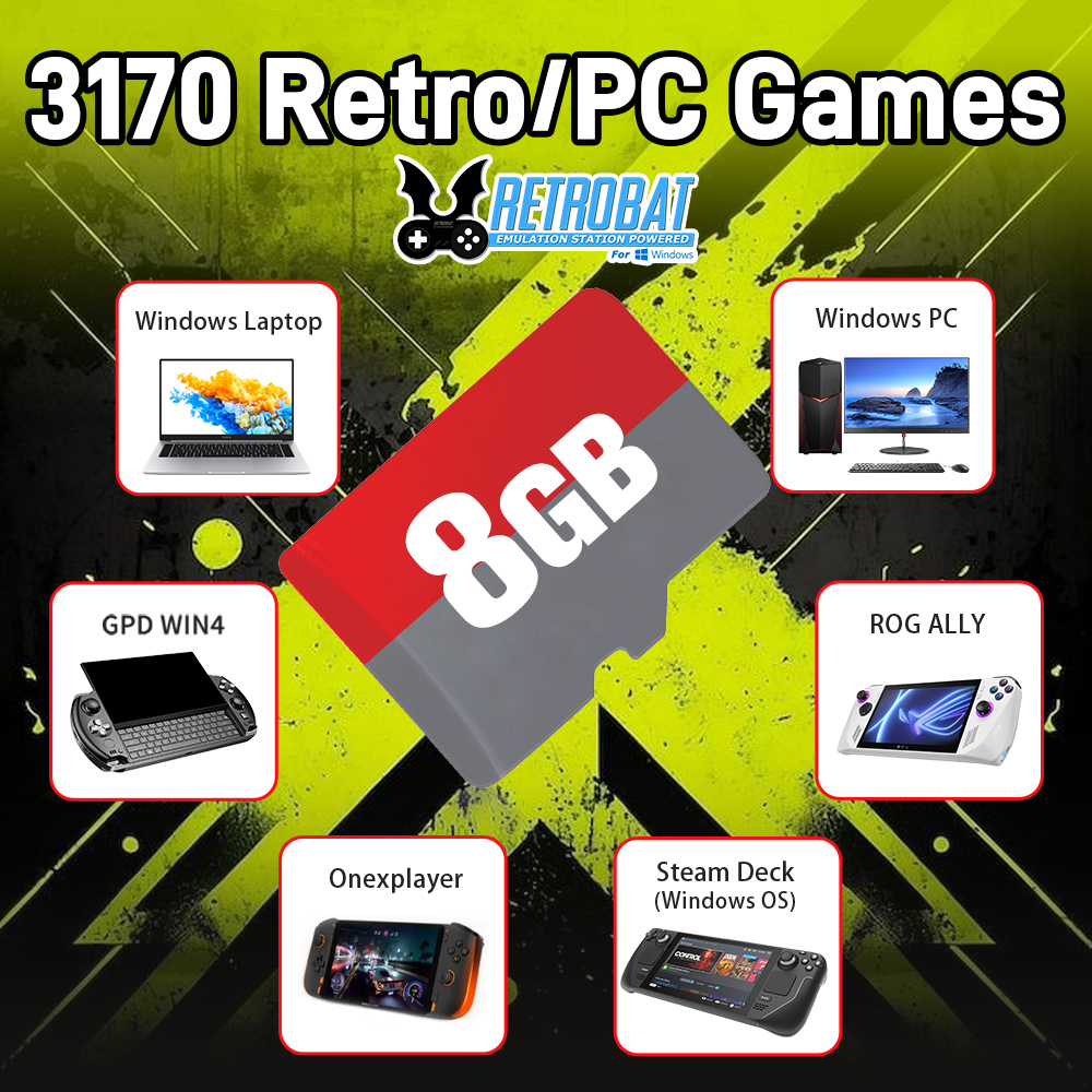 8GB Game TF Card with 3170 Ret - огляд і ціна Laptop Gaming Console