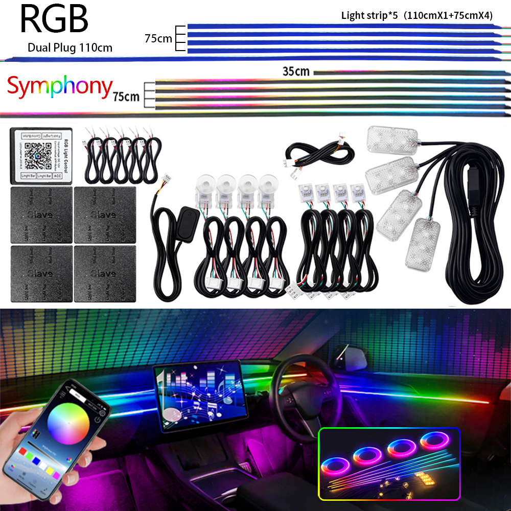 Universal Led Car Ambient Ligh - огляд і ціна Led Gaming Light Strip