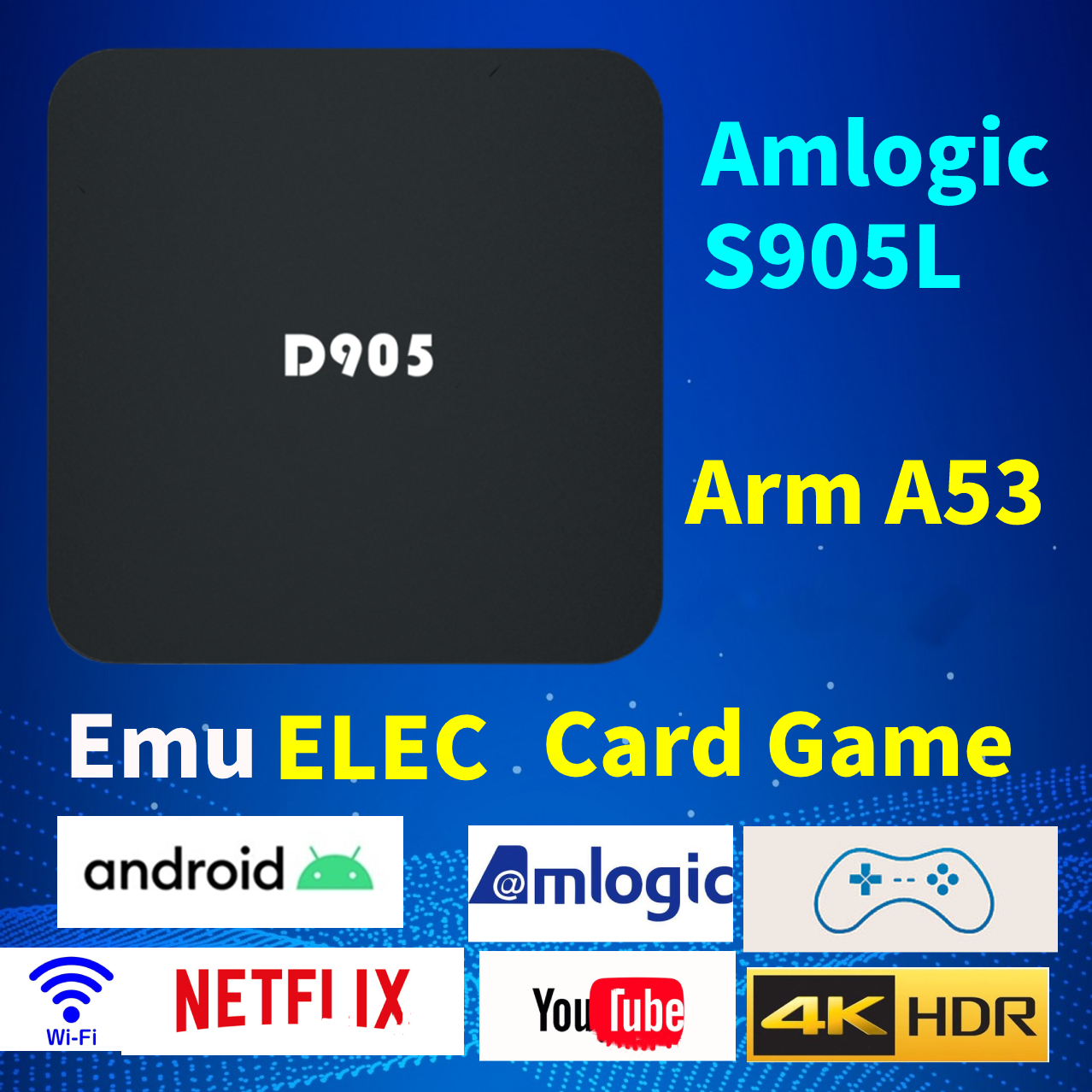 10PCS  Only  BOX  For D905 4K  - огляд і ціна Gaming Console Youtube